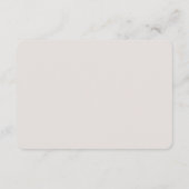 ラスティック ボタニカル ウェディング 封入カード | エレガント エンクロージャーカード (裏面)