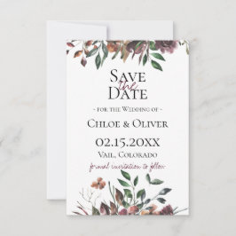 ラスティック ボタニカル セーブ ザ デート 案内状