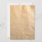 ラスティック ボタン ウェディング 招待状 (裏面)