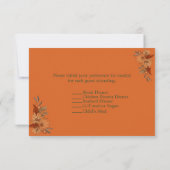 ラスティック/ボヘミアンの優雅さ：出欠確認カード 出欠カード (裏面)