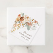 ラスティック ボホ テラコッタ フローラル ブライダル シャワー フェイバータグ (インサイチュ)