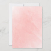 ラスティック ボーホー ウォーターカラー テラコッタ リハーサル ディナー 招待状 (裏面)