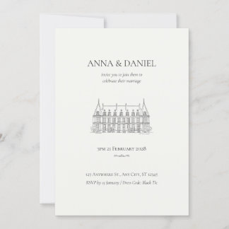 ラスティック ボーホー グリーンの結婚式招待状 招待状