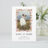 ラスティック ボーホー セーブ・ザ・デート カード (スタンド正面)