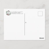 ラスティック ボーホー バーチャル ブライダル シャワー 招待状 (裏面)