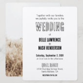 ラスティック ボーホー バーン ウェディング インビテーション (正面/裏面)