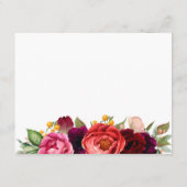 ラスティック ボーホー フラワーの結婚式 詳細情報 エンクロージャーカード (裏面)