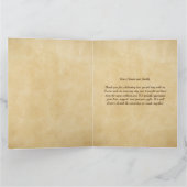 ラスティック ボーホー フラワーアレンジメント サンキューカード (内部)