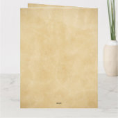 ラスティック ボーホー フラワーアレンジメント サンキューカード (裏面)