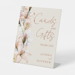 ラスティック ボーホー フラワーレター&ギフト 台座サイン