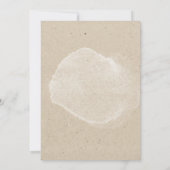 ラスティック ボーホー フラワー クラフト ウェディング セーブザデート (裏面)