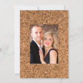 ラスティック ボーホー プラム レッド ワイン テイスティング ウェディング セーブザデート (裏面)