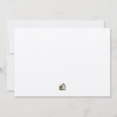 ラスティック ボーホー ワイルドフラワーズ 3 枚写真 テラコッタ セーブザデート (裏面)