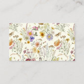 ラスティック ボーホー ワイルドフラワー ウェディングの詳細 エンクロージャーカード (裏面)