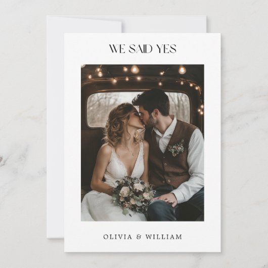 ラスティック ボーホー 私たちはいましたよ！予算内で叶えるウェディング フォト 案内状 (正面)