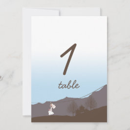 ラスティック マウンテン ジップライン テーブル ナンバー 招待状