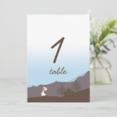 ラスティック マウンテン ジップライン テーブル ナンバー 招待状 (スタンド正面)