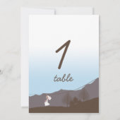 ラスティック マウンテン ジップライン テーブル ナンバー 招待状 (裏面)
