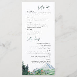 ラスティック マウンテン ワイルドフラワー | ボヘミア ウェディング メニュー