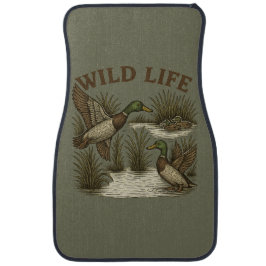 ラスティック・マガモのフロアマット – “Wild Life” カーマット