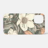 ラスティック マグノリア ペイント 名前 フラワー ボタニカル Case-Mate iPhoneケース (裏面 (横))