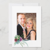 ラスティック ミスティカル ボヘミア スクッレントプランツ ウェディング セーブザデート (裏面)