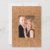 ラスティック ミント ボホ ワイン テイスティング ウェディング フォト セーブザデート (裏面)