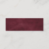 ラスティック ムーディー フローラル | 結婚式 レジストリー カード (裏面)