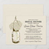 ラスティック メイソンジャーとハイドランジア 招待状 (正面/裏面)