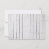 ラスティック メイソンジャー & ハイドランジア ウェディング レセプション 招待状 (裏面)