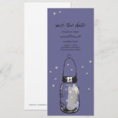 ラスティック メイソンジャー & ホタルのSave the Date セーブザデート (正面/裏面)