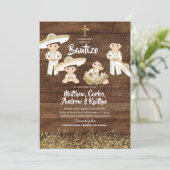 ラスティック メキシカン カクタス ゴールド チャロ 兄弟 バウティゾ 招待状 (スタンド正面)