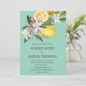 ラスティック メディテレーニア レモン ウェディング 招待状 (スタンド正面)