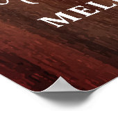 ラスティック メモリアル 8 フォト コラージュ 葬儀 ポスター (角)