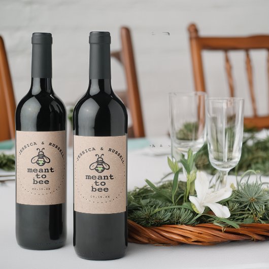 ラスティック メントゥビー ウェディング ワインラベル