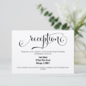 ラスティック モダン ウェ ドゥ スクリプト 結婚式 披露宴 招待状 (スタンド正面)