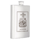 ラスティック モダン マウンテン カスタム グルームズマン フラスク (右)