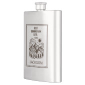 ラスティック モダン マウンテン カスタム グルームズマン フラスク (左)