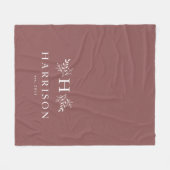 ラスティック モノグラム ローズ 新婚 ブランケット (正面(横))