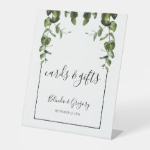 ラスティック・ユーカリの葉の結婚式カード＆ギフト