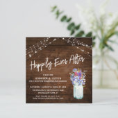 ラスティック ライツ  ハッピーエバーアフター ワイルドフラワーズ  ジャー 招待状 (スタンド正面)