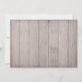 ラスティック ライツ 結婚式招待状 - カスタマイズ可能なテキスト 招待状 (裏面)