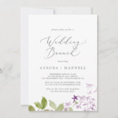 ラスティック ライラック ウェディング ブランシュ 招待状 (正面)
