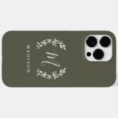 ラスティック・ラウレル・スクリプト・モノグラム 名前 Case-Mate iPhon iPhoneケース (裏面 (横))
