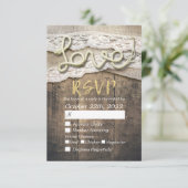 ラスティック ラブ ロープ バルーン ラック ウェディング RSVP 返信 (スタンド正面)