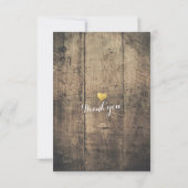 ラスティック ラブ ロープ バルーン ラック ウェディング RSVP 返信 (裏面)