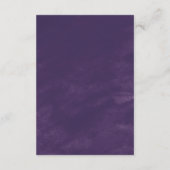 ラスティック ラベンダー ウェディング ウィッシング ウェル カード (裏面)