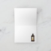 ラスティック ランタン ストリング ライト 秋のウェディング サンキューカード (内部)