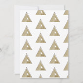 ラスティック リトル キャンパー ベイビー シャワー 招待状 (裏面)