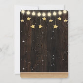 ラスティック リトル ホワイト ラム ベイビー シャワー 招待状 (裏面)